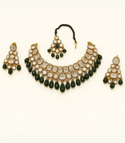 Green Kundan Choker