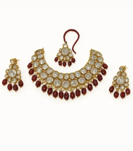 Red Kundan Choker
